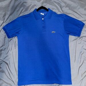 Lacoste Blue Polo Shirt Classic Piqué Design